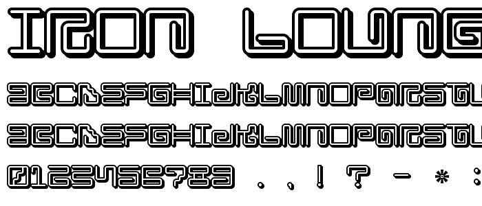 Iron Lounge Smart font